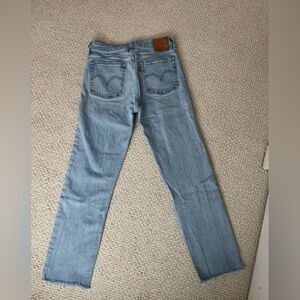 LEVI Denim Wedgie Straight Light Wash